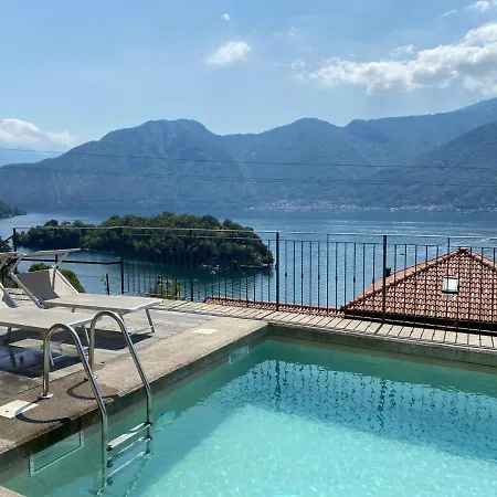 아파트 State Of The Art With 180 Degree Panoramic View, Pool And Sleeping Up To 10 Guests By Italian 코모